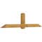 Ekena Millwork Eugene Rough Sawn Timber Gable Bracket, Western Red Cedar, 108"W x 27"H x 6"D x 6"F, 6/12 Pitch GBW108X27X0606EUG00RWR - alternate 3